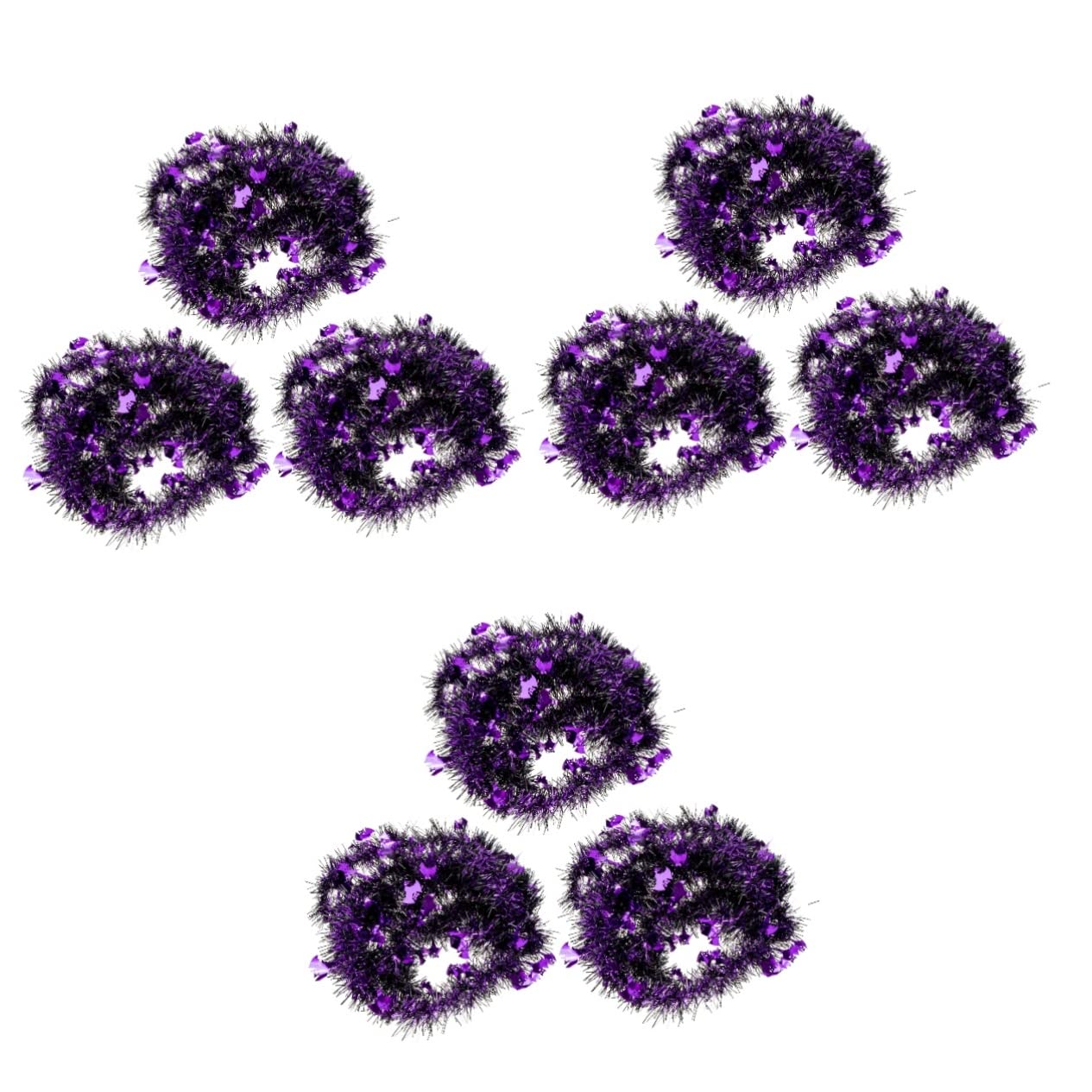 ABOOFAN 9stücke Teiliges Halloween Dekorationsset Mit Tinsel Girlande Für Innen Und Außendekoration Für Halloween-Partys Mit Leuchtenden Farben Und Flexibler Anwendung