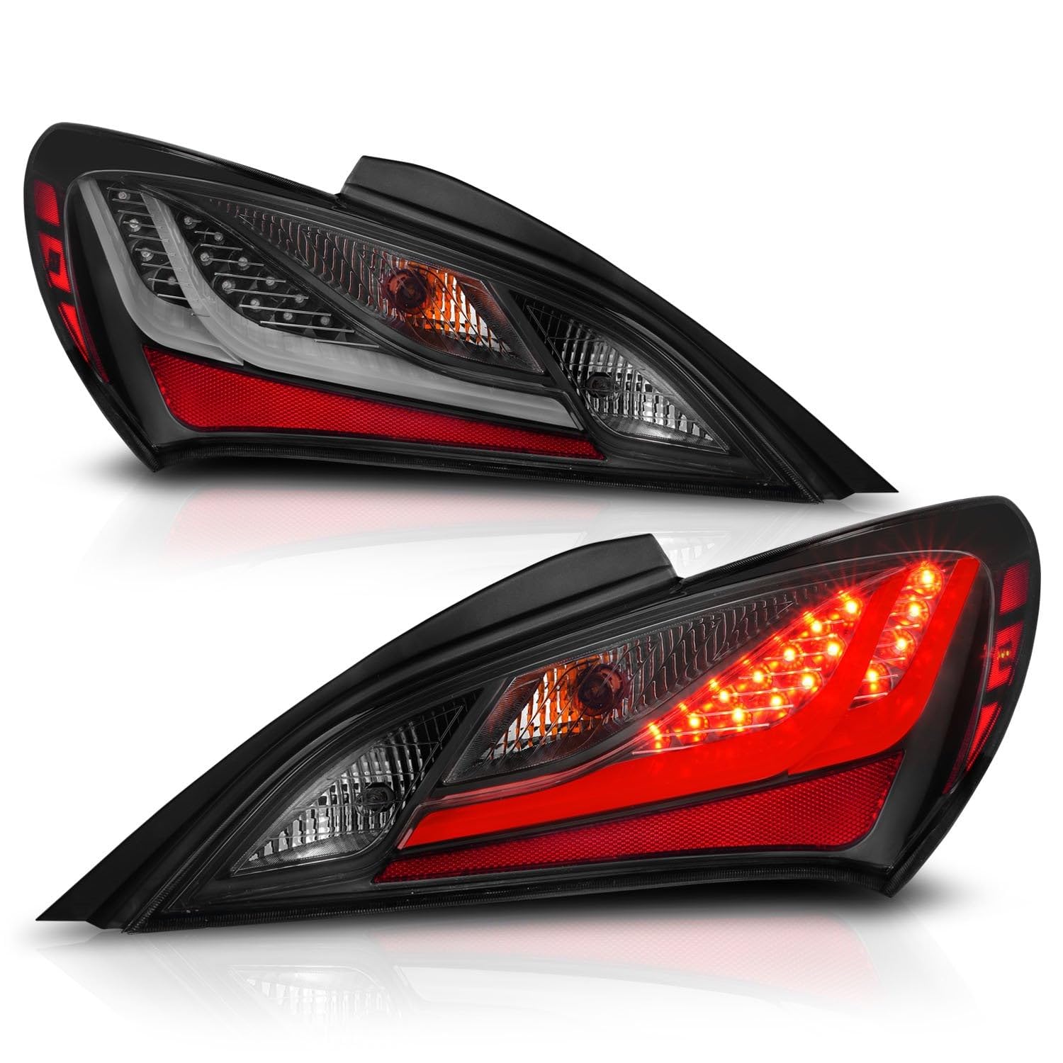 Amazon.com: ANZO (321347) 10-13 Hyundai Genesis 2DR LED Taillights
