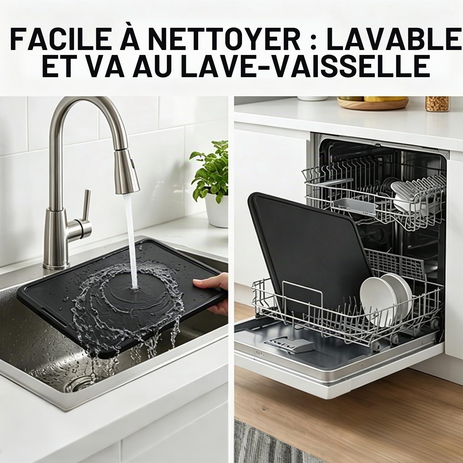 Plateau Coulissant Accessoire de Rangement pour Ustensiles de Cuisine et Électroménager