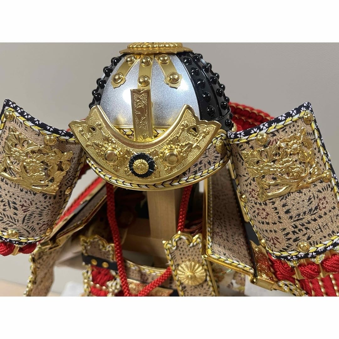 【未使用品】甲冑 上原玉鳳作 五分之壱大鎧 赤絲威之鎧 五月人形 兜飾 未使用品】甲冑 上原玉鳳作 五分之壱大鎧 赤絲威之鎧 五月人形
