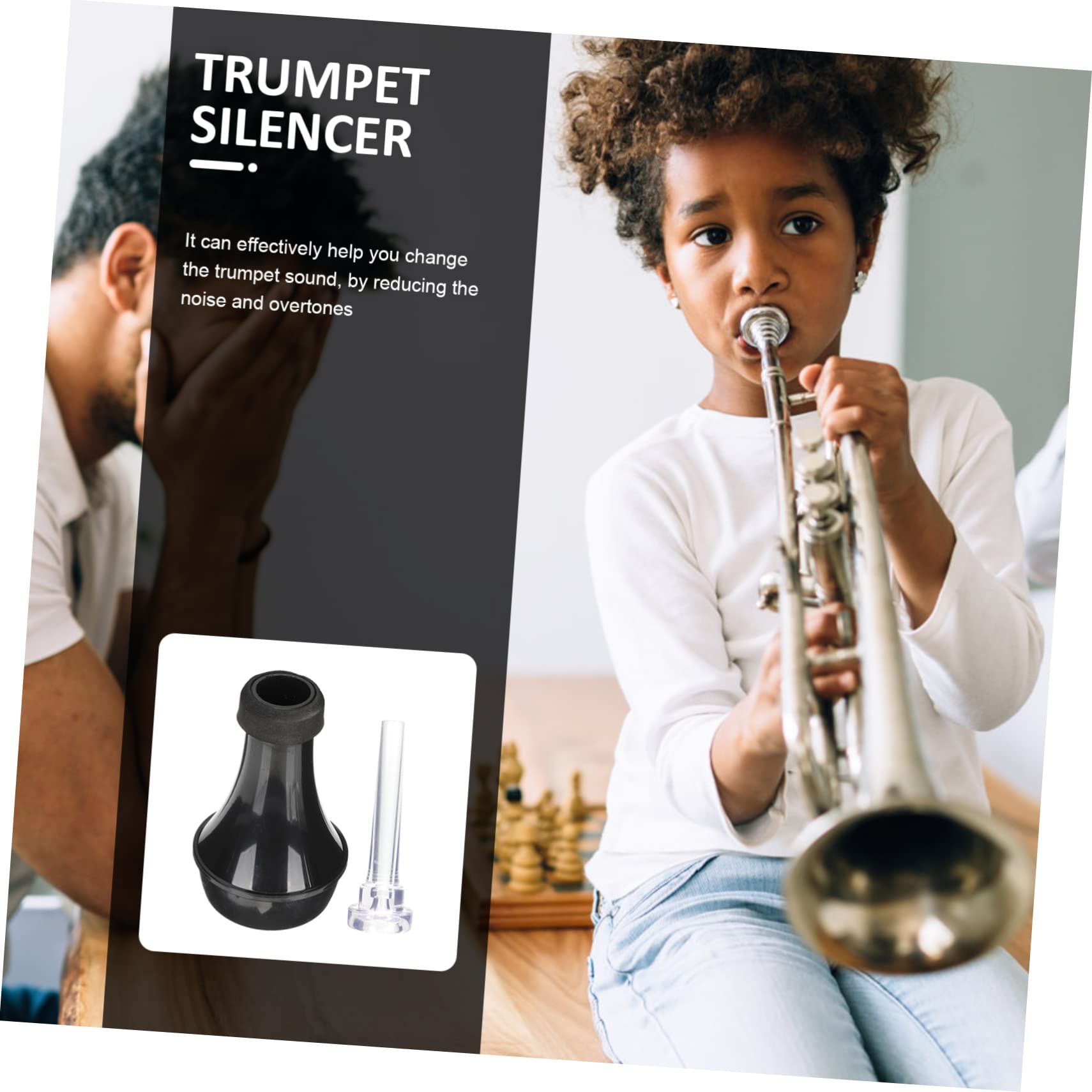 Toyvian 4sätze Trompete Dämpfer Gerader Übungsdämpfer Mit Mundstück Für Musikliebhaber Die Ihrer Trompete Verfeinern Möchten Praktisches Zubehör Für Trompetenübungen