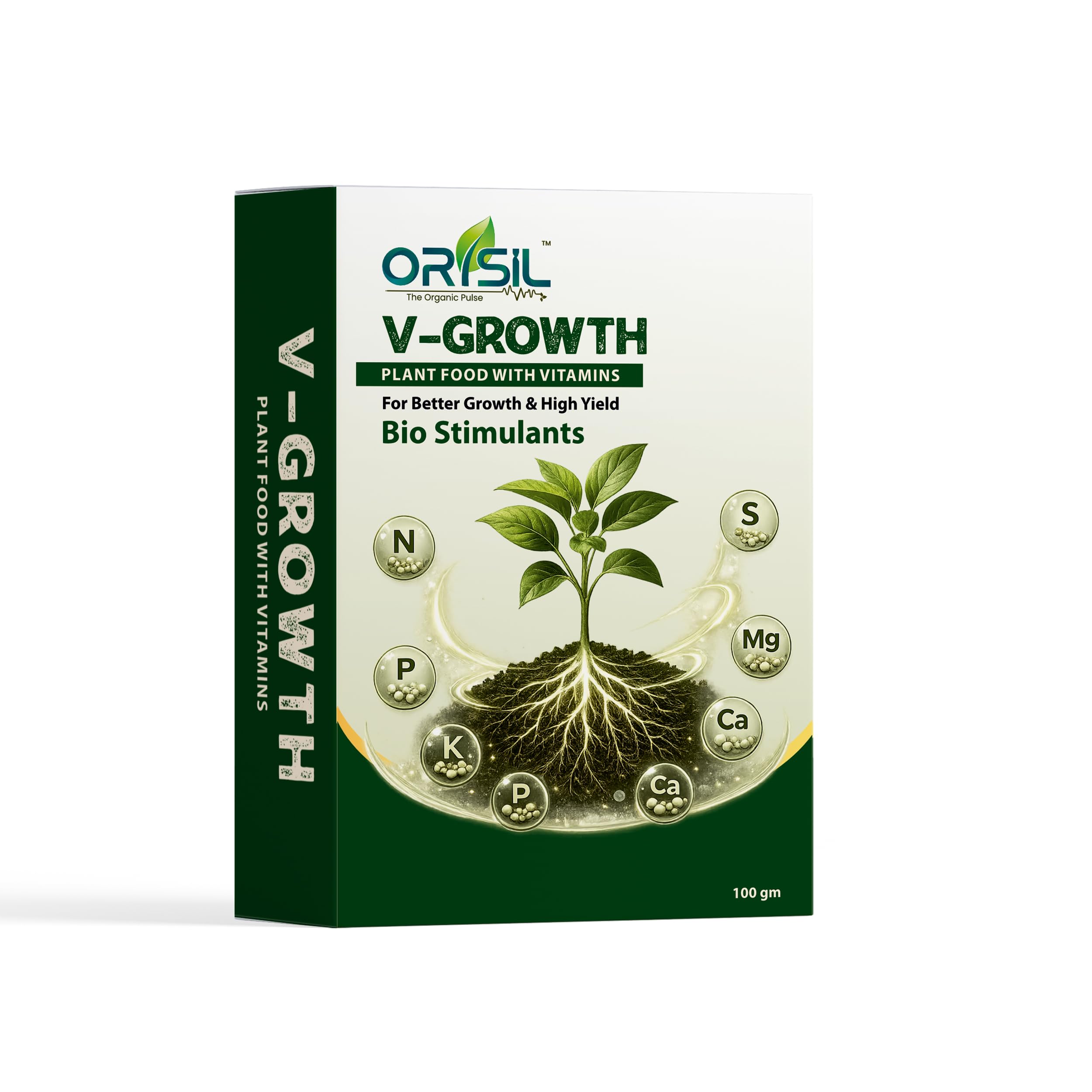 v-growth organic solution for plants – vitamin & nutrient rich plant booster | enhances flowering & yield | 100% organic foliar spray for home garden & agriculture (500gm)