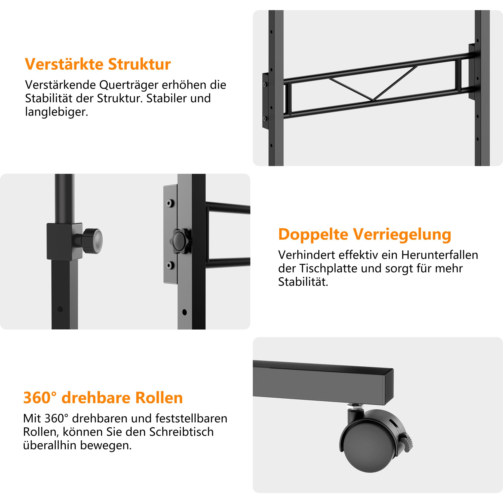 HOMIDEC Höhenverstellbarer Tisch Stehpult für Walking Pad