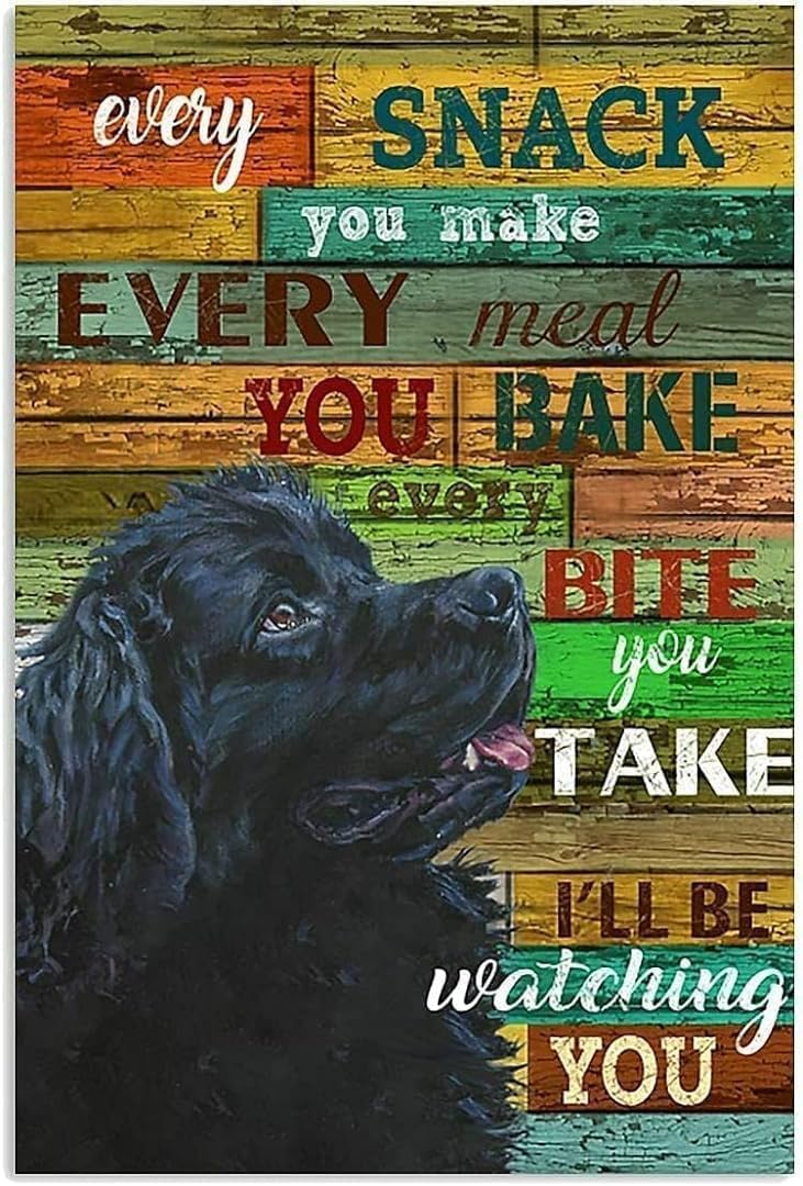 Jigsaw Puzzles I'll Be Watching You Newfoundland Dog 1000 Pieces Jigsaw Puzzle challenging and Stimulating Puzzle Game, Wall Art Unique Gift.