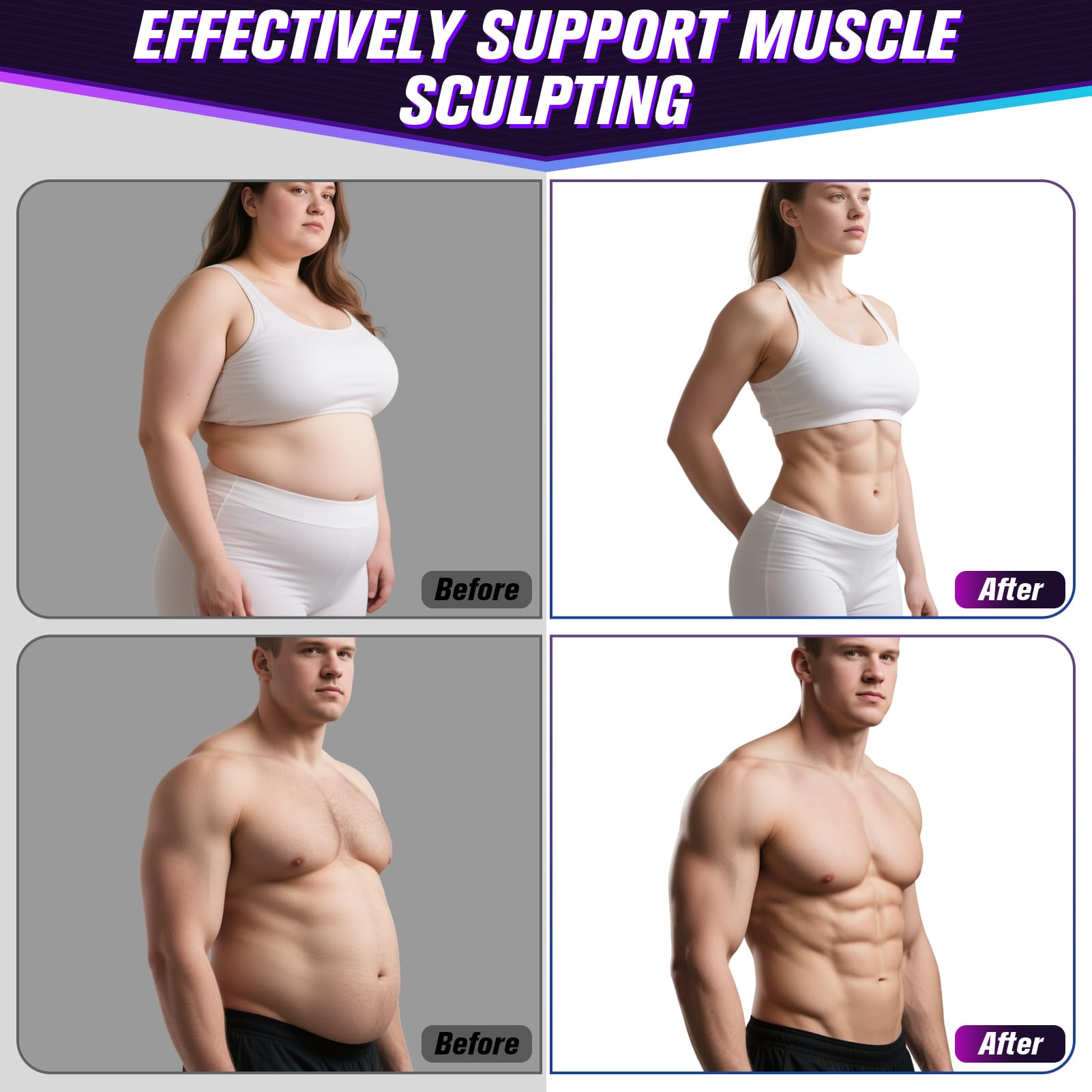 Muscle Stimulator & Ab Toner Belt - Home Fitness -7