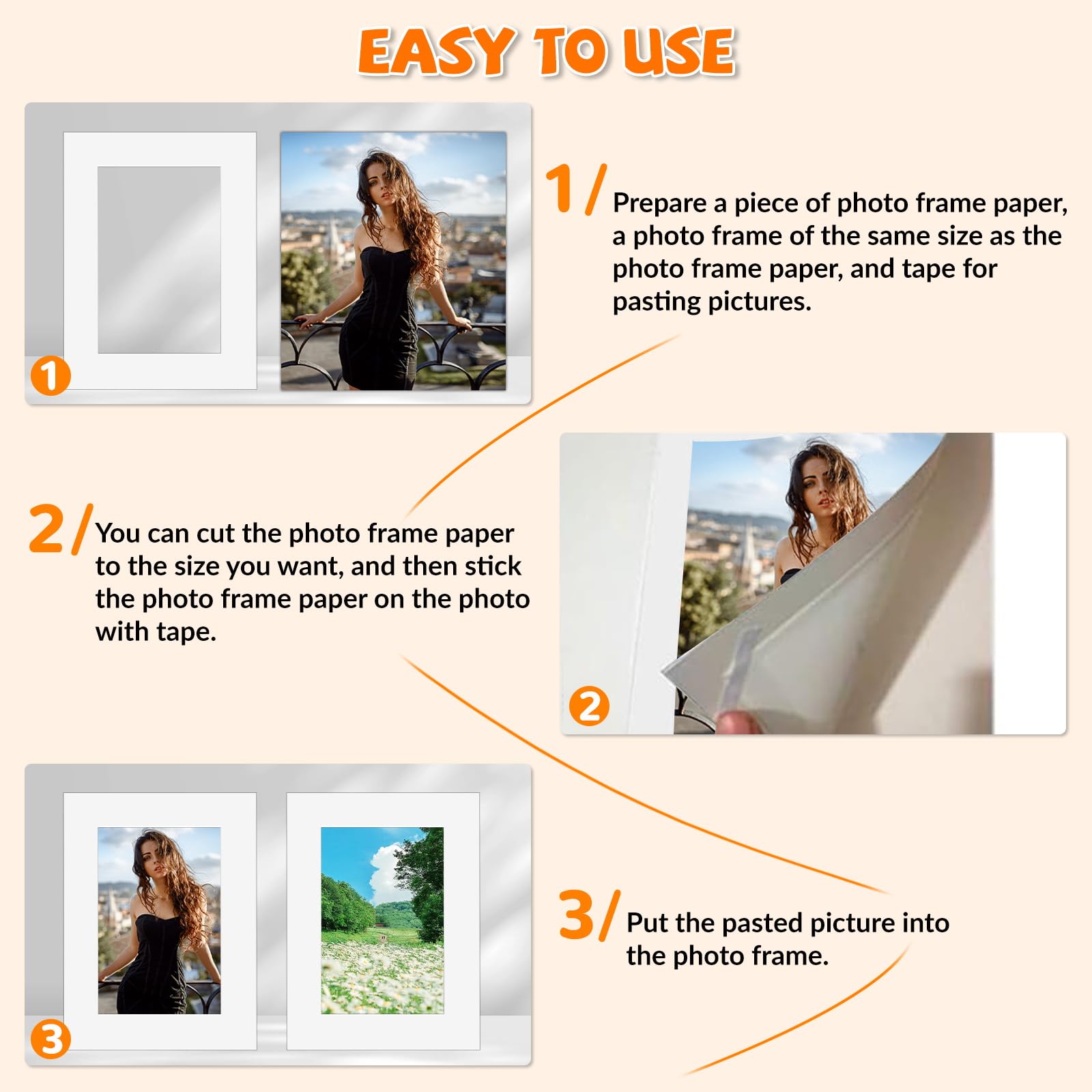 10 Passepartout Bianchi 20x30cm Per Cornici - Cartoncino Protettivo Per Foto E Stampe Con Taglio 45° - Foto 3