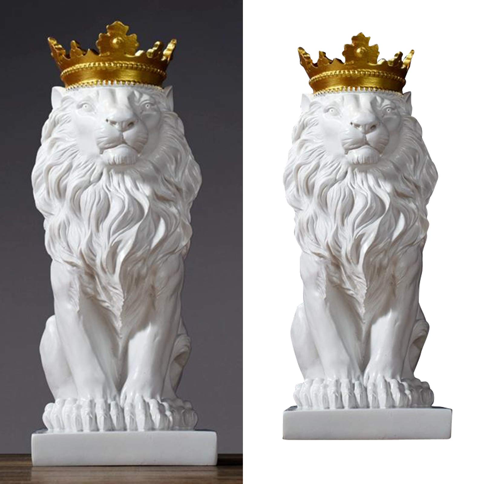Figura abstracta nórdica de animales salvajes de resina, estatuas de león, esculturas para decoración, modelo de león, manualidades, adornos, decoración del hogar, regalos para hombre
