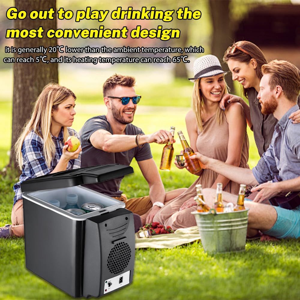 Mini Riflettore Auto 6l Mini Frigo Camera Mini Frigo Mini Ghiaccio Elettrico, Mini Frigo 9 Lattine 330ml 12V/220V Per Famiglia, Ufficio, Dormitorio, Auto, Cosmetico, Bevande