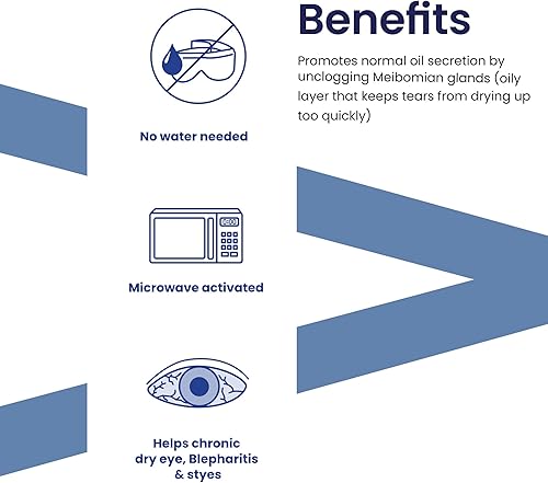 Miniatura 4 de Viva Moist Heat - Máscara de ojos activada por microondas | Alivio rápido y calmante | Reutilizable, lavable