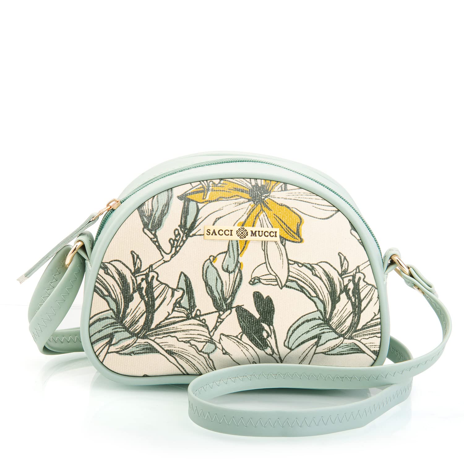SACCI MUCCI Womens Rainbow Cross-body Bags/Sling Bag-Magnolia Pattern Design (B0BYSBFYWV) Amazon Price History, Amazon Price Tracker