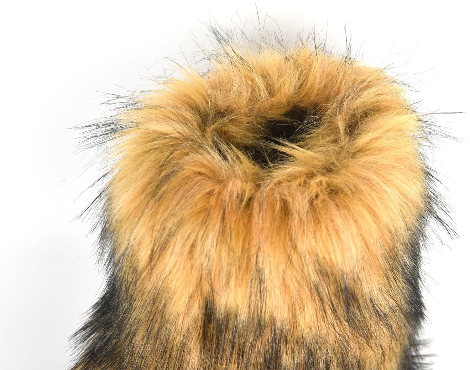 qenqenr Fashion Fur Boots,Flat Heel Comfy Plush Warm Snow Booties,2025 Winter Outdoors Furry Boots,Mid-Calf Faux fur Boot for Women. - Image 5