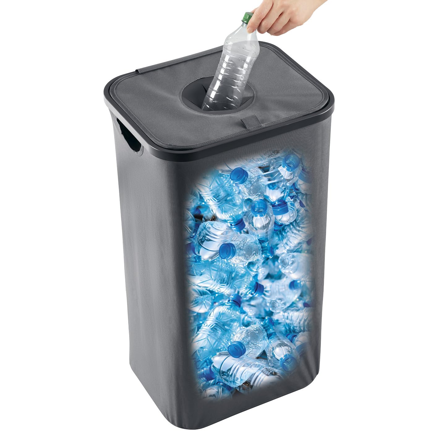 Pfandflaschen Sammelbehälter 100L - Mit Tragetaschen & Deckel