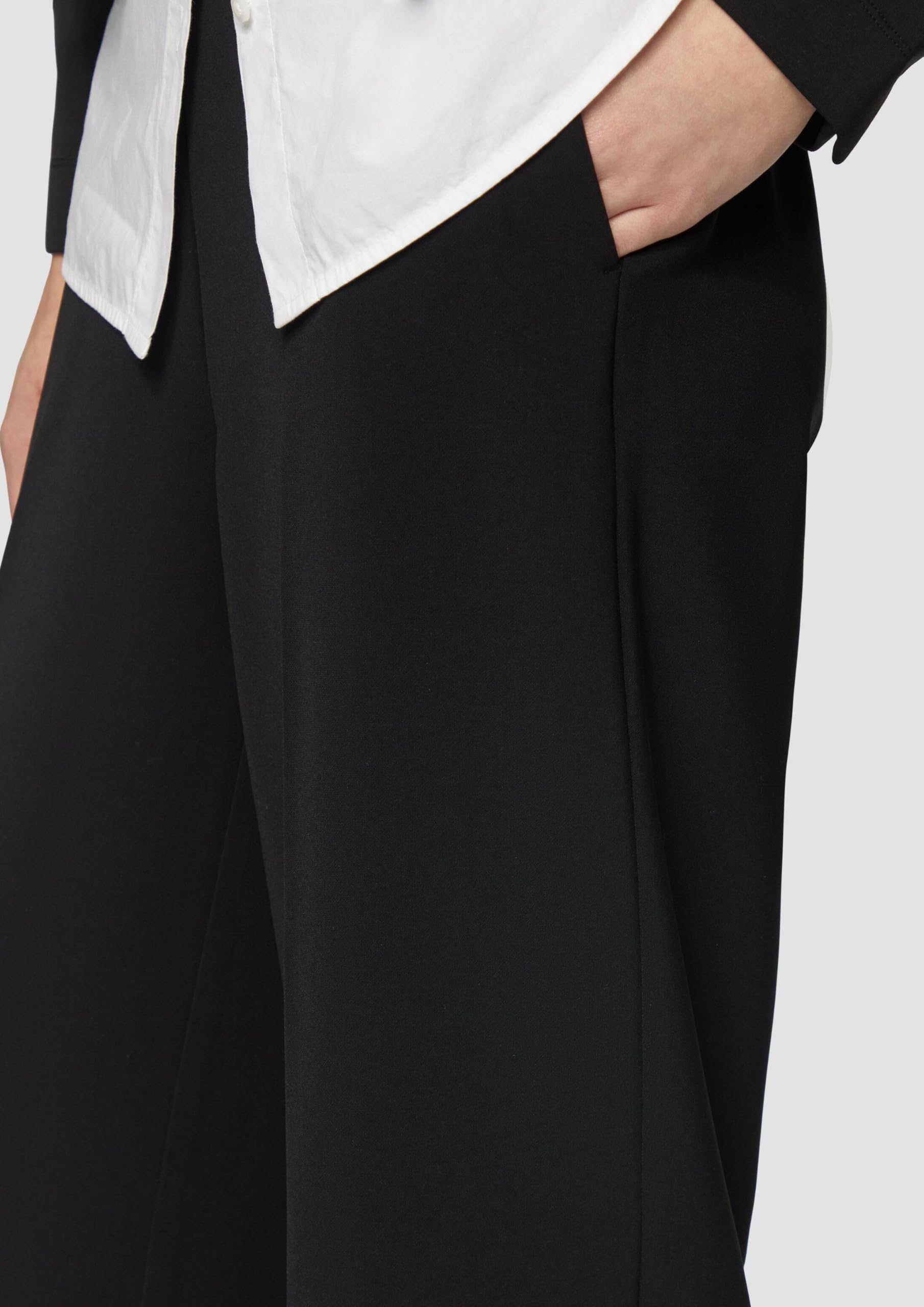 s.Oliver Wide-Leg-Hose mit elastischem Bund
