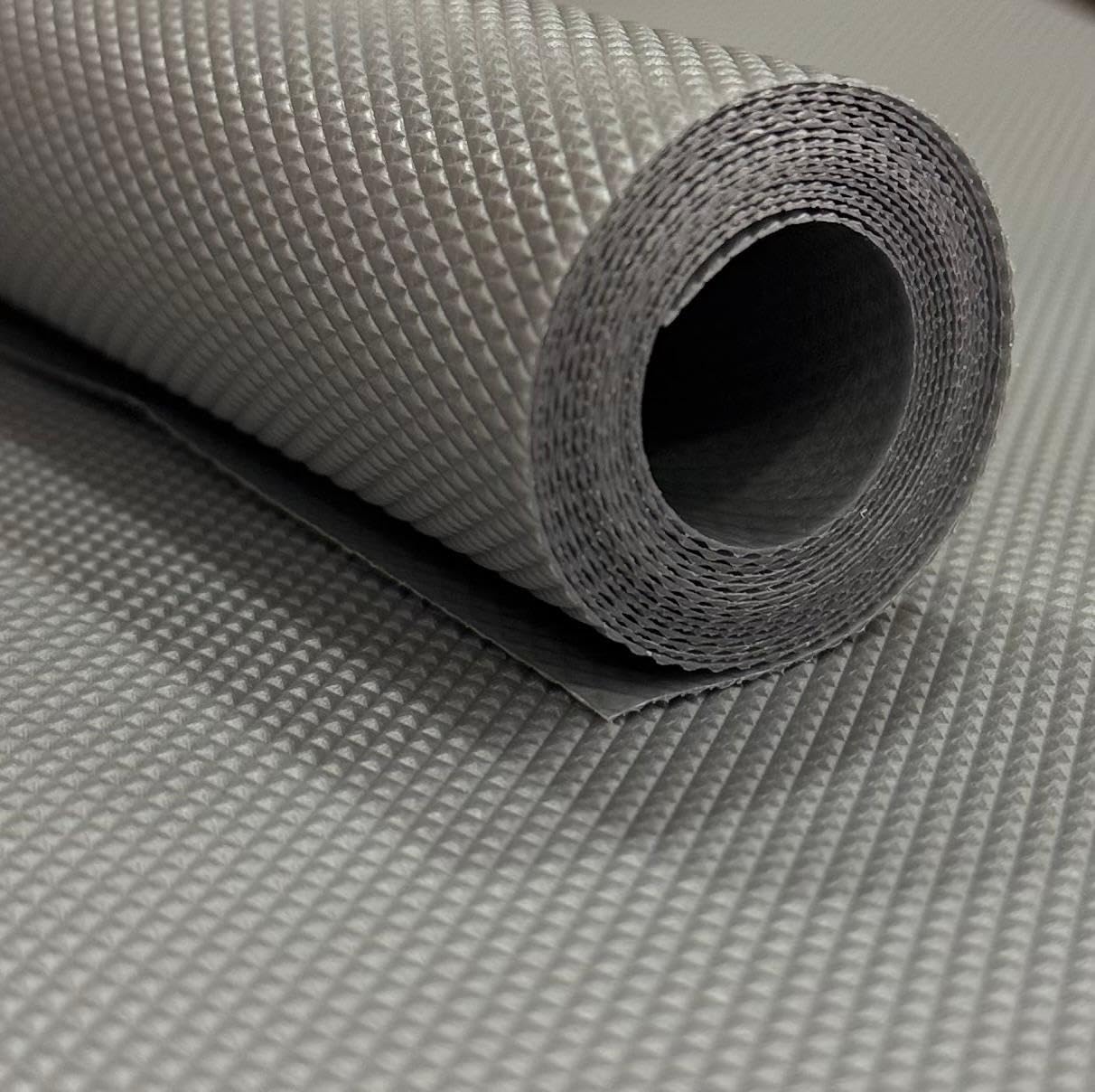 Premium Grey Kitchen Shelf Liner (3 Meters) - 45x300 cm Anti-Slip Fridge Mats & Drawer Mat - Waterproof Oil-Proof Cupboard Sheets for Kitchen Rack & Wardrobe - Washable EVA Shelf Liner Roll-image-19