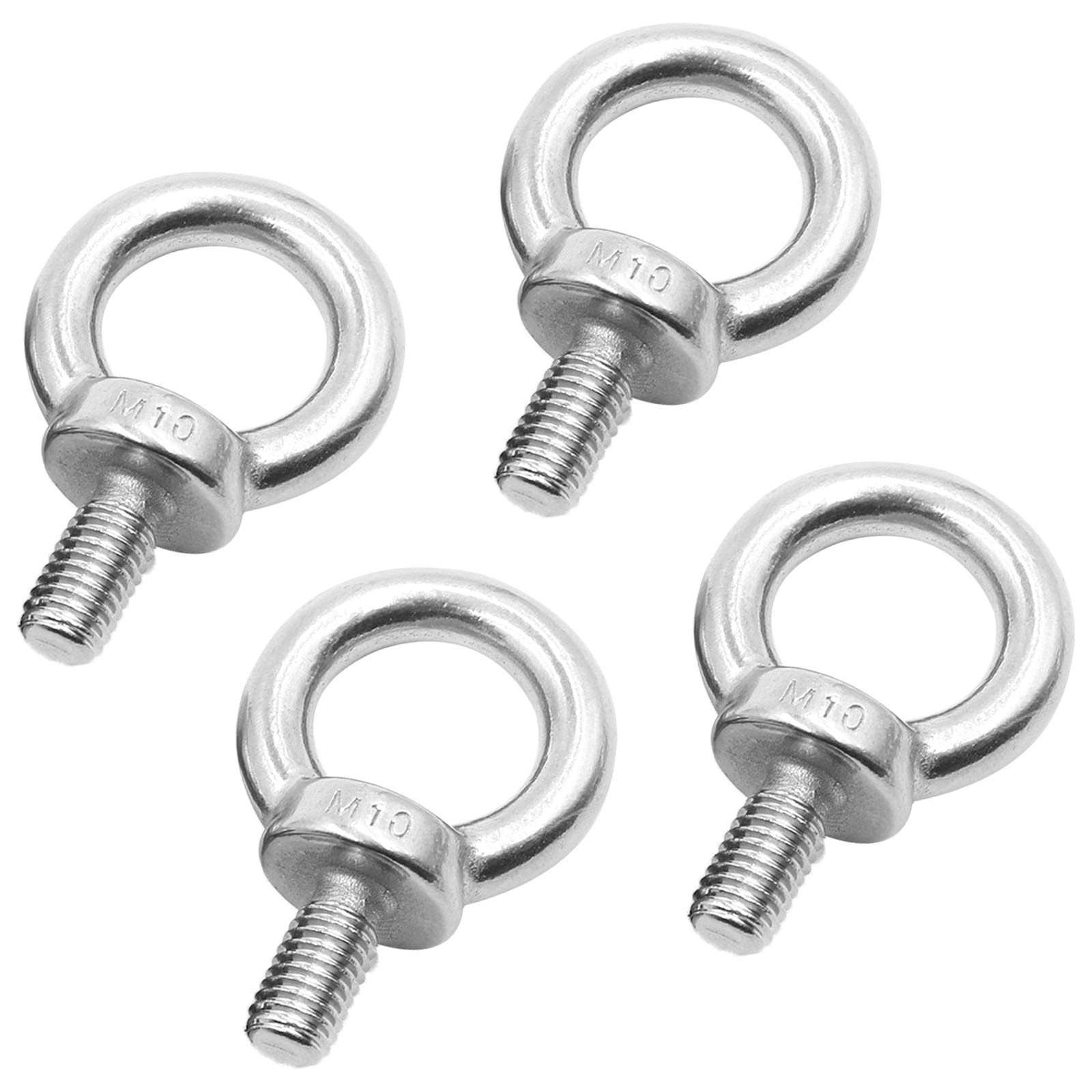 Buy Keleily Eye Bolts M10 x 4Pcs Lifting Ring Eye Bolts Male Thread