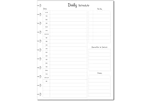 The Happy Planner Hourly Planner Inserts for 11-Disc Letter Size Big Planners