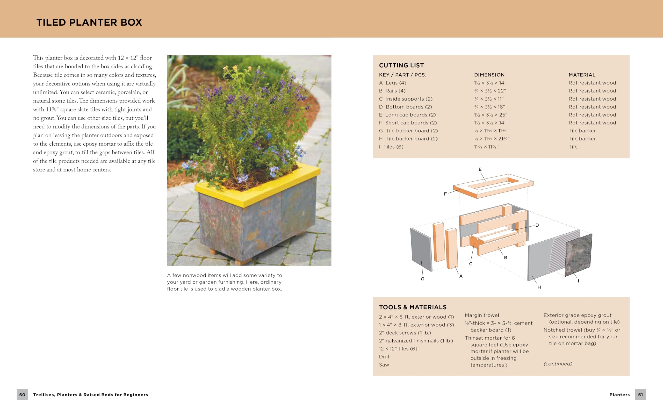 Trellises, Planters & Raised Beds for Beginners: 30+ Easy, Unique, and Useful Projects You Can Make with Common Tools and Materials - Image 7