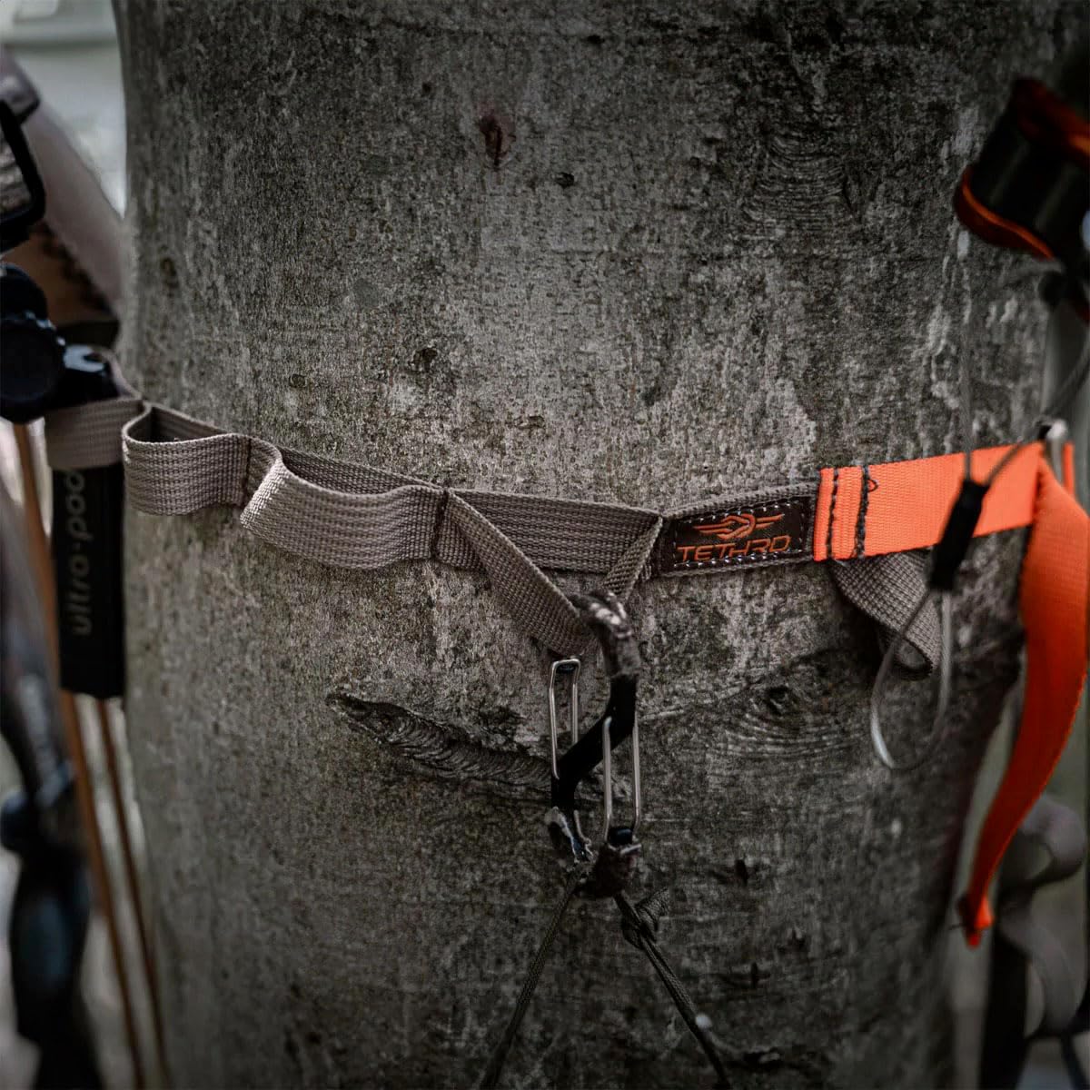 HYS Strap - Durable 7' Long Gear Hanger for Saddle Hunting - T Hook Included for Quick Connection