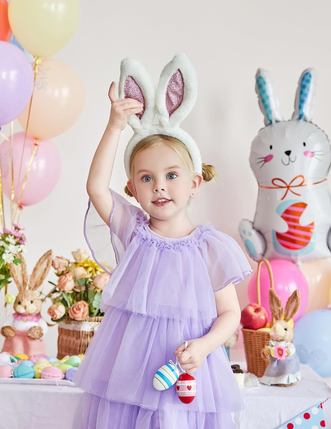 Arshiner Girls Tulle Dress Toddler Layered Tutu Dresses Rainbow Sequin Summer Party Birthday Wedding Cake Dress Photo Shoot - Image 2