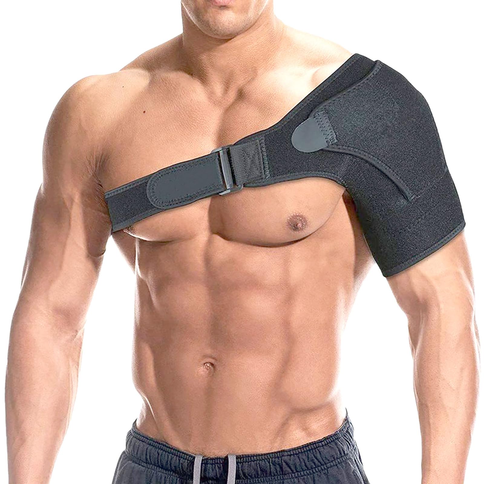YIKANGHENG Shoulder Brace Adjustable Small Size Shoulder Support for Men and Women Spoorts and Relife of Pain Black
