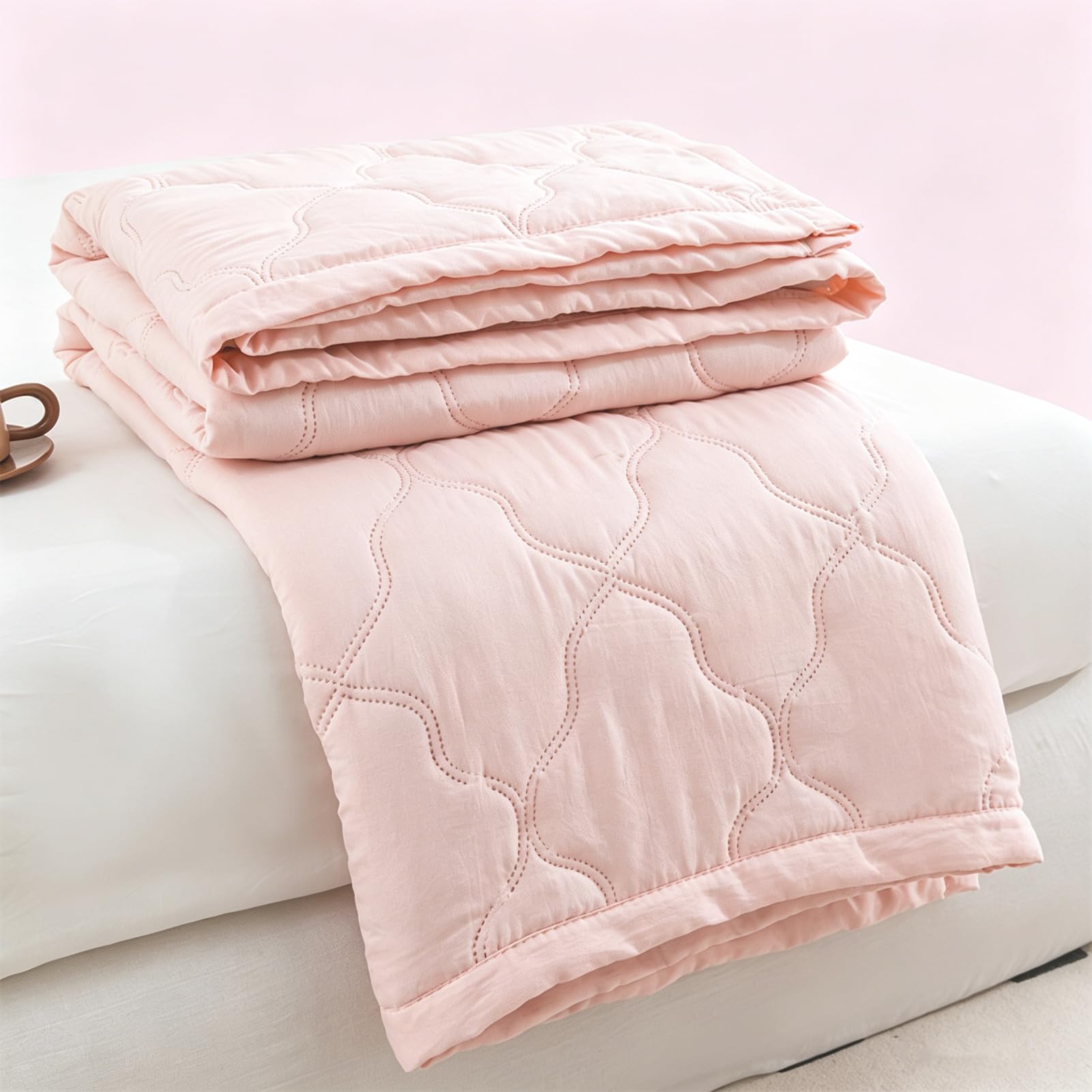 BEZHGOC Cooling Blanket, 100 X150cm Instant Ice Cool Cold Blanket for Hot Sleepers, Lightweight Breathable Summer Cooling Blanket for Night Sweats, Summer, Bed Sofa Couch Travel (Pink)