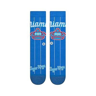 Stance Marlins Connect Crew Cut Socks Shoes Blue
