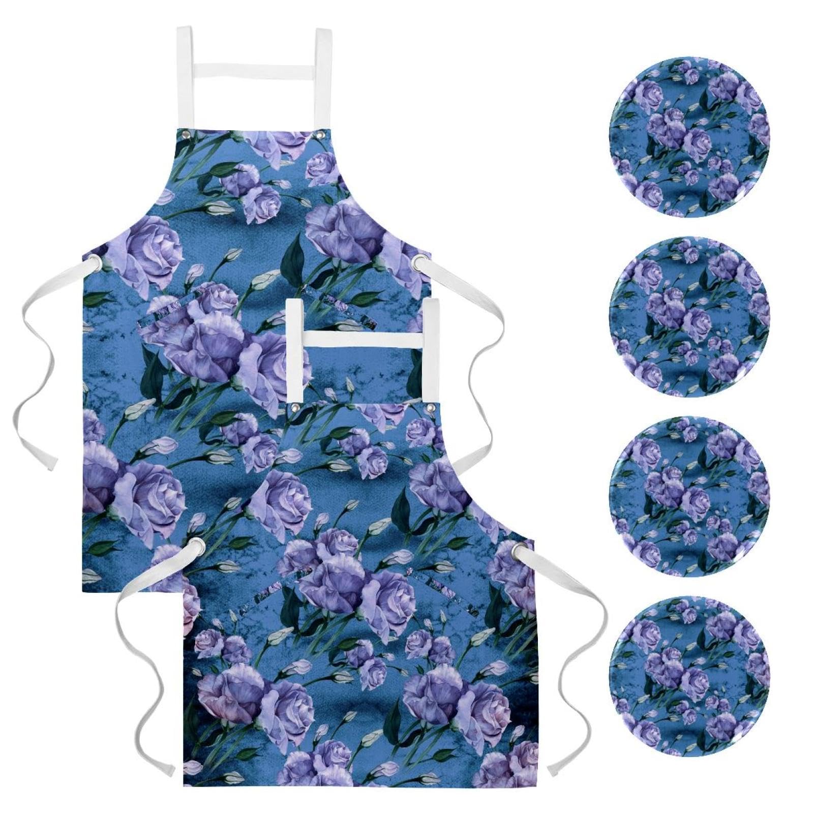 Tablier de serveuse Eustoma pour restaurant et nettoyage maison - 7