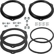 AERZETIX Kit of 2 Speaker Adapters/Brackets Ø165 mm for Front and Rear Doors | Compatible with Opel Corsa D, Dacia Dokker Lodgy Sandero, Fiat Panda, Peugeot Boxer