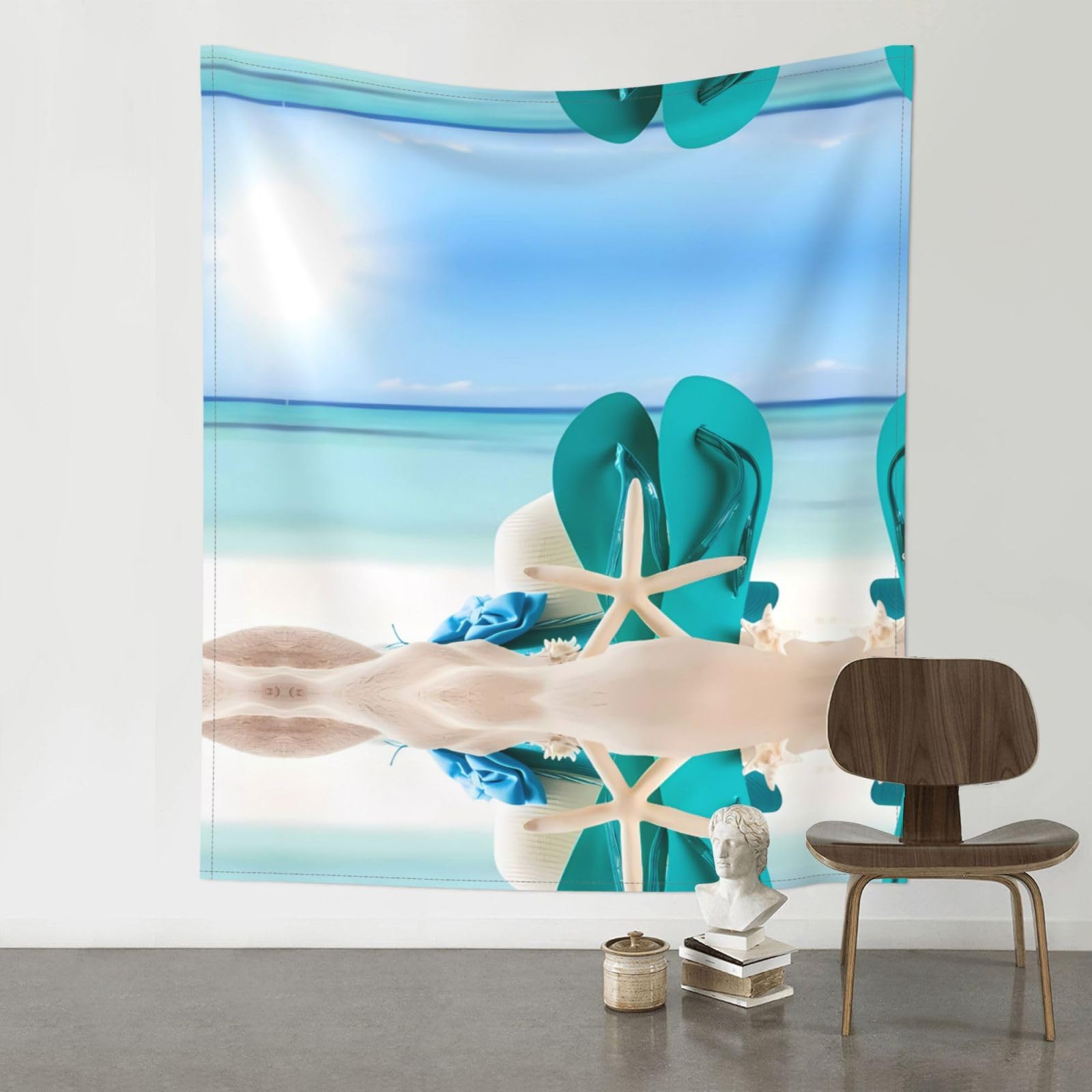 YYHWHJDE beach Prints Wall Tapestry 60x51in - High-Grade Polyester Throw for Dorm Room Decor, Beach Blankets & Home Accent