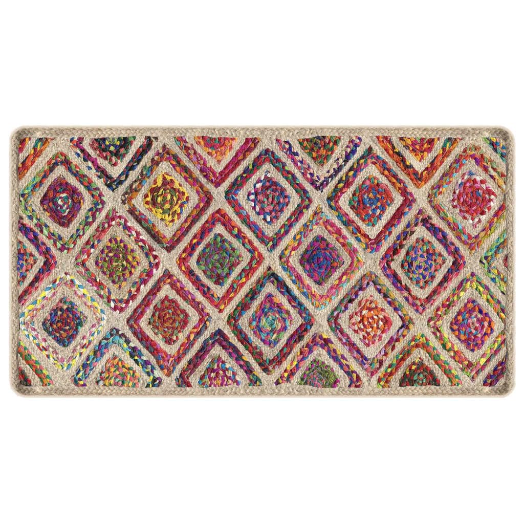 vidaXL Rug, Washable Runner Rug with Anti Slip Backing, Floor Mat for Living Room Dining Room, Area Carpet, Modern Style, Multicolour
