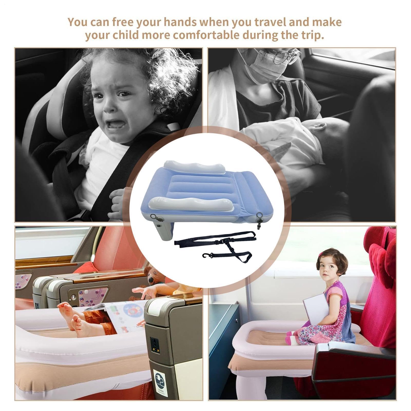 Generico Aufblasbares Reisebett für Kinder, aufblasbares Reisebett für