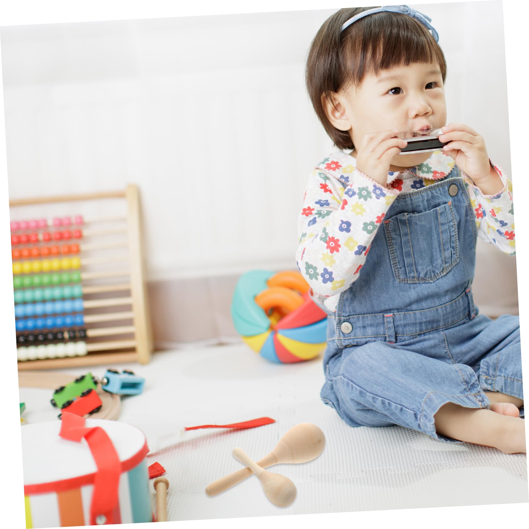 Toddmomy 12stücke Holzmaracas für Junge Mädchen DIY Maracas-rasseln aus Holz Musikinstrumente für Kinderpartys Rassel-musikinstrumente zum Bemalen