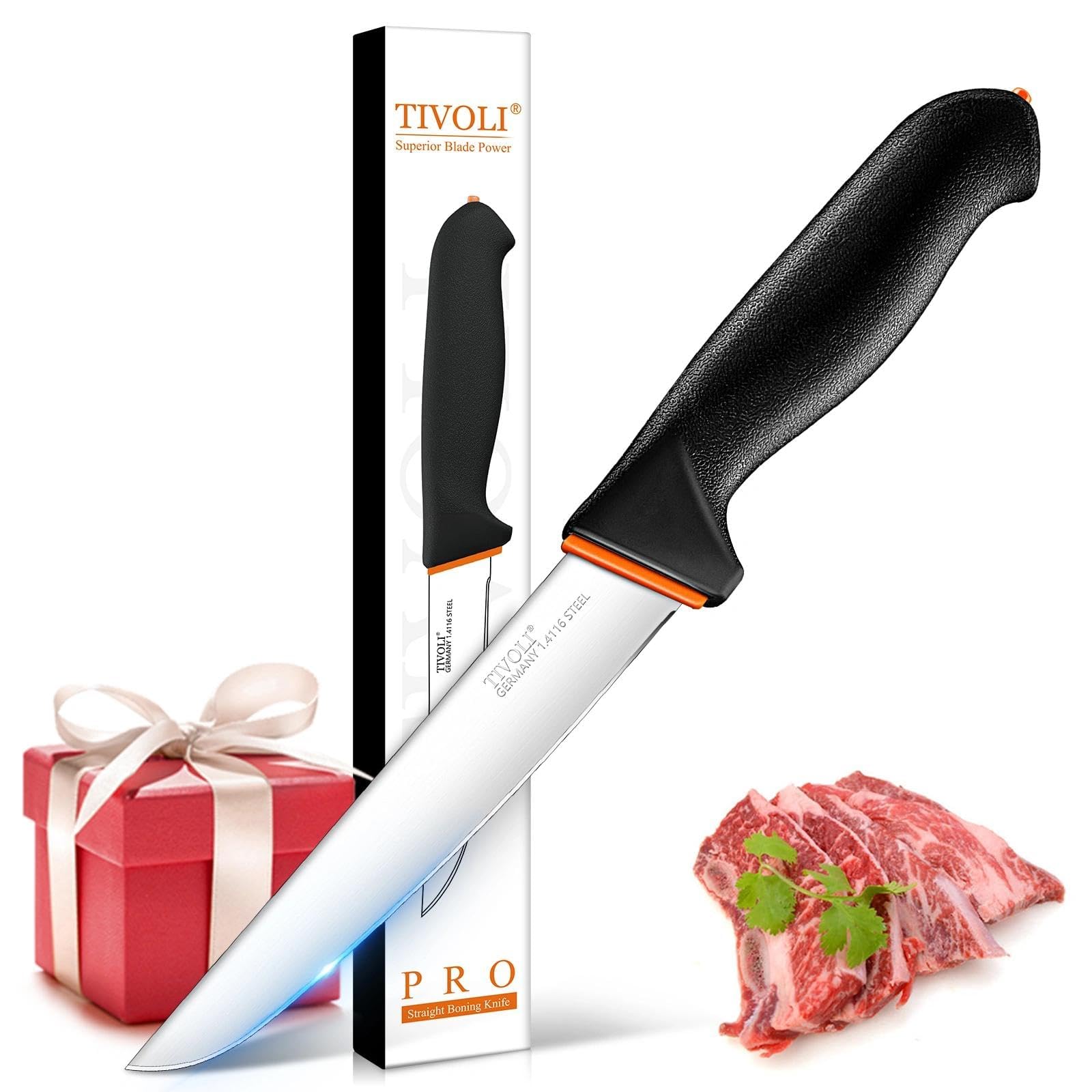 TIVOLI Bullnose Knife 10 Inch - Butcher Knife with Non-Slip Softgrip — Amazon image 12