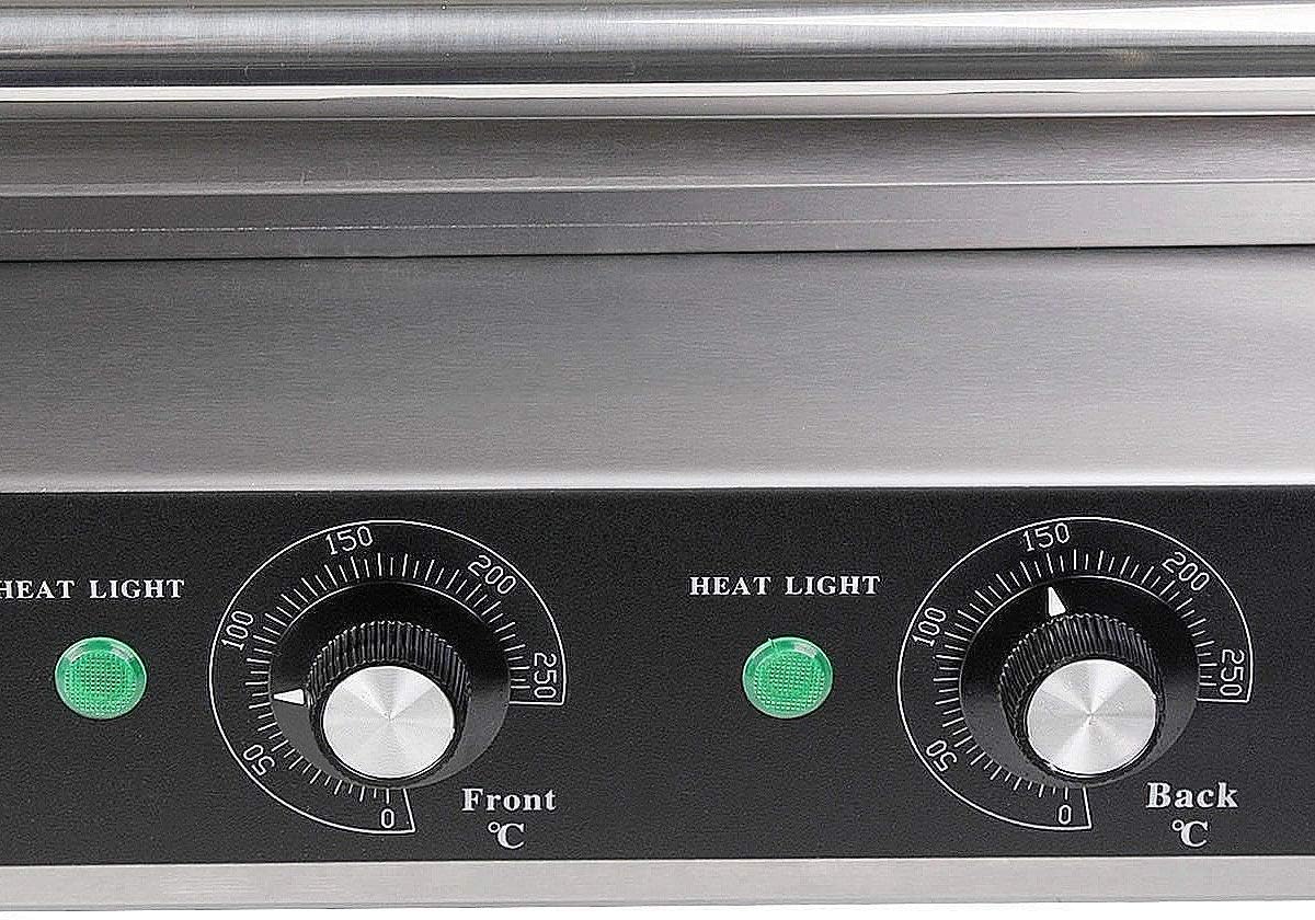 ReunionG Commercial Electric Hotdog Grilling Cooker 11 Rollers for 30 Hotdogs Stainless Steel Hot Dog Warmer Grilling Machine with Cover, Grade 1650W (20''W)