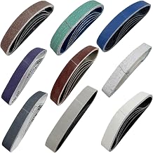 45pcs 3/4" x 12" Replacement Sanding Belt Kit for Work Sharp Knife & Tool Sharpener Kenonion Edition WSKTS-KO 80/120/240/400/600/800/1000/2500/5000 Grit