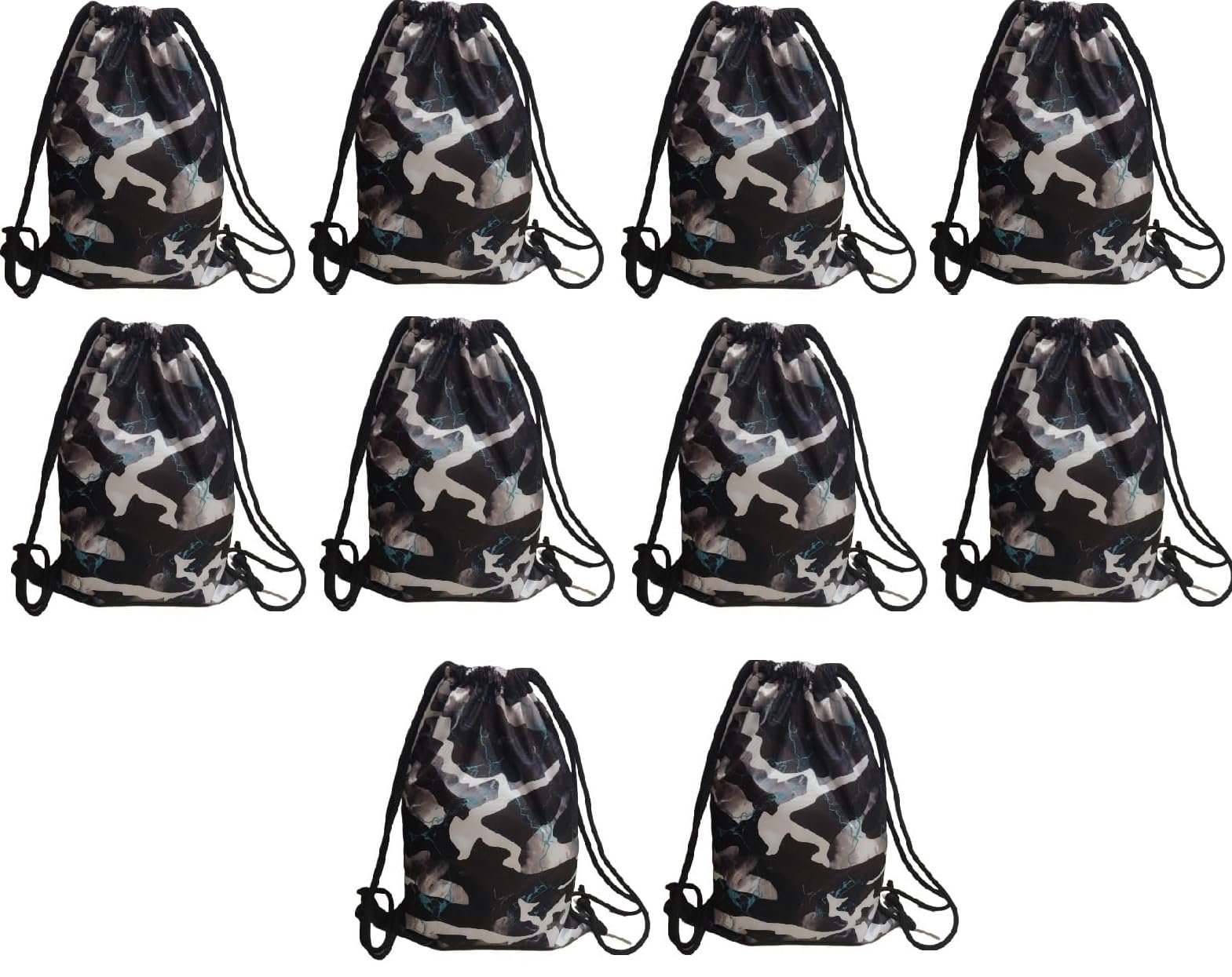 Demoda Drawstring Bags (10 Pieces) for Outing or Picnic Kids Haversack Bags as Birthday Return Gifts for All Age Group (Multi3)-image-25