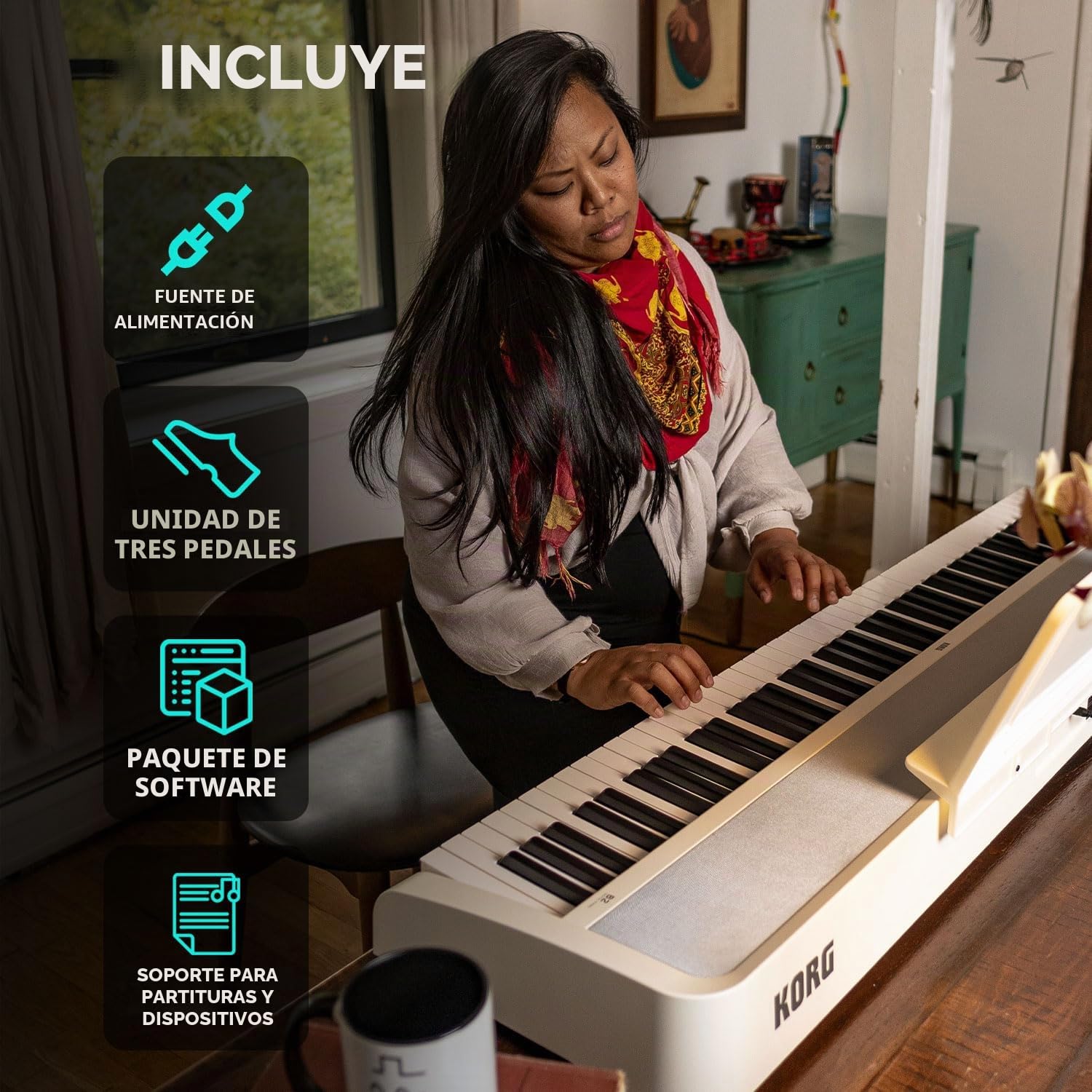 Korg B2 WH - Piano digital Blanco