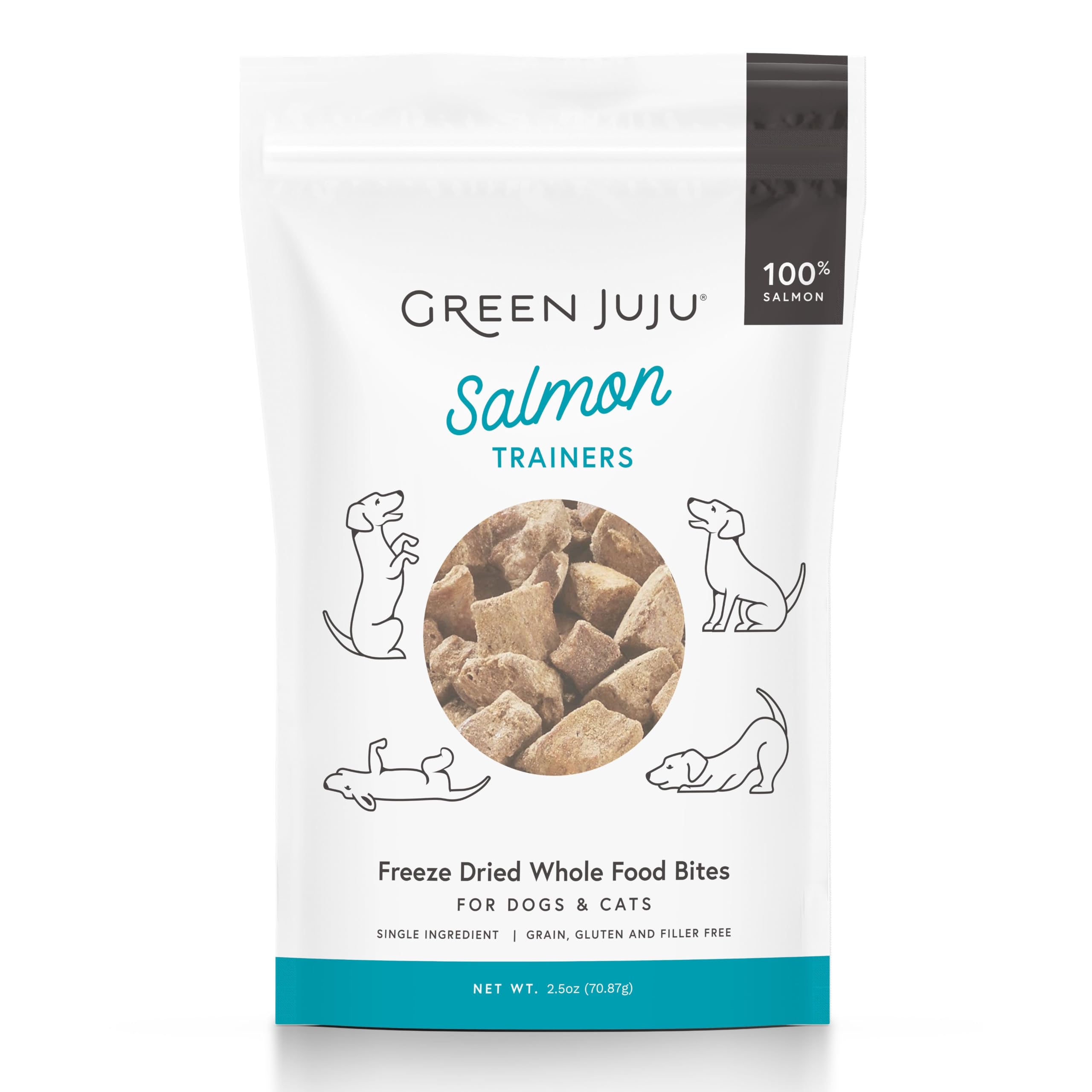 Amazon.com : Green Juju Freeze-Dried Salmon Training Treats for