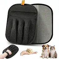Upgraded Pet Hair Removal Glove,Reusable Pet Hair Removal Tool with Five Finger Static Electricity for Cats & Dogs, Effortlessly Remover Hair from Clothes, Sofa, Carpet, Bed, Car Seat, 2 Pcs