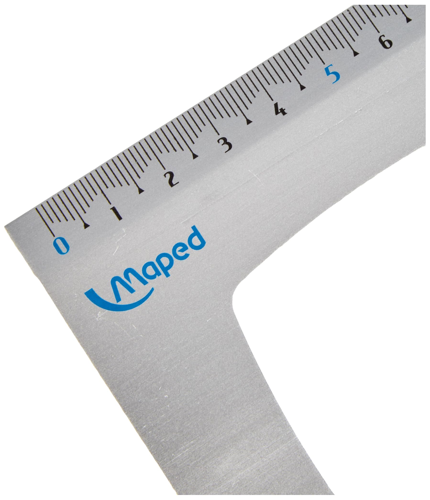 Maped Triangolo da disegno 45 gradi alluminio 210 mm x 13 cm