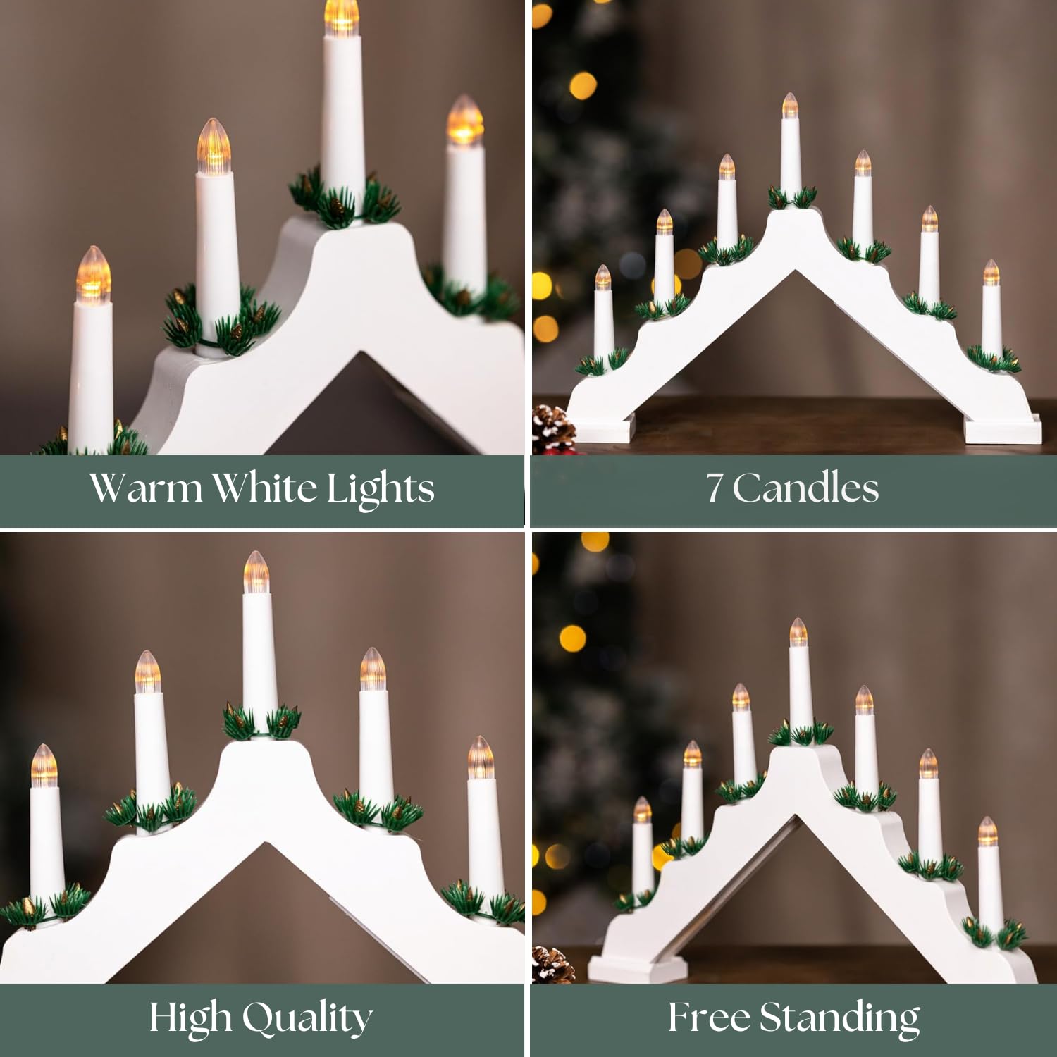 Marco Paul Lot De 6 Bougeoirs En Métal En Forme De Renne De