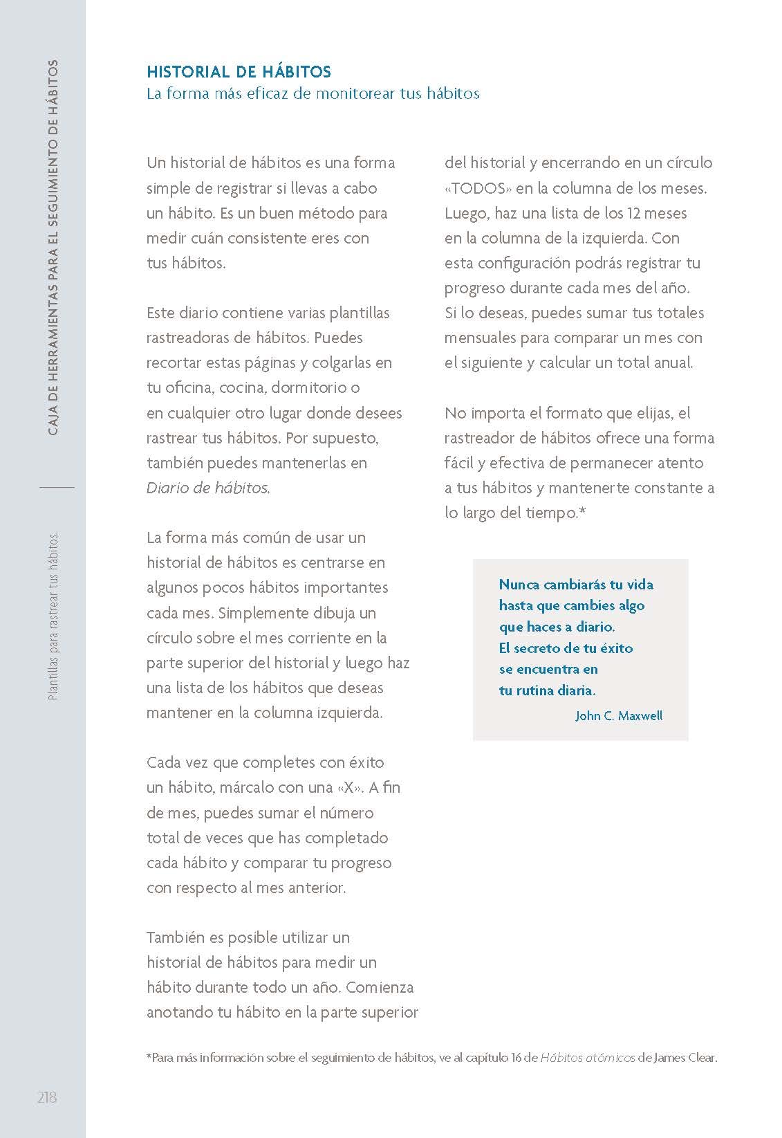 Diario de hábitos (Autoconocimiento)