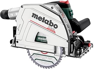 metabo Plunge Circular Saw KT 66 BL - 1200 W, 66 mm Cutting Depth, 165 mm Saw Blade Diameter - Brushless Motor, Precise Guide, Variable Speed, Dust Extraction - Ideal for Woodworking