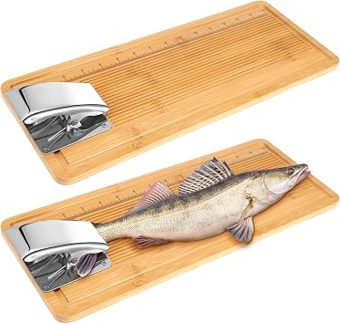 2 Pcs Fish Cleaning Board Fish Fillet Board with Clamp 15.7 Inch