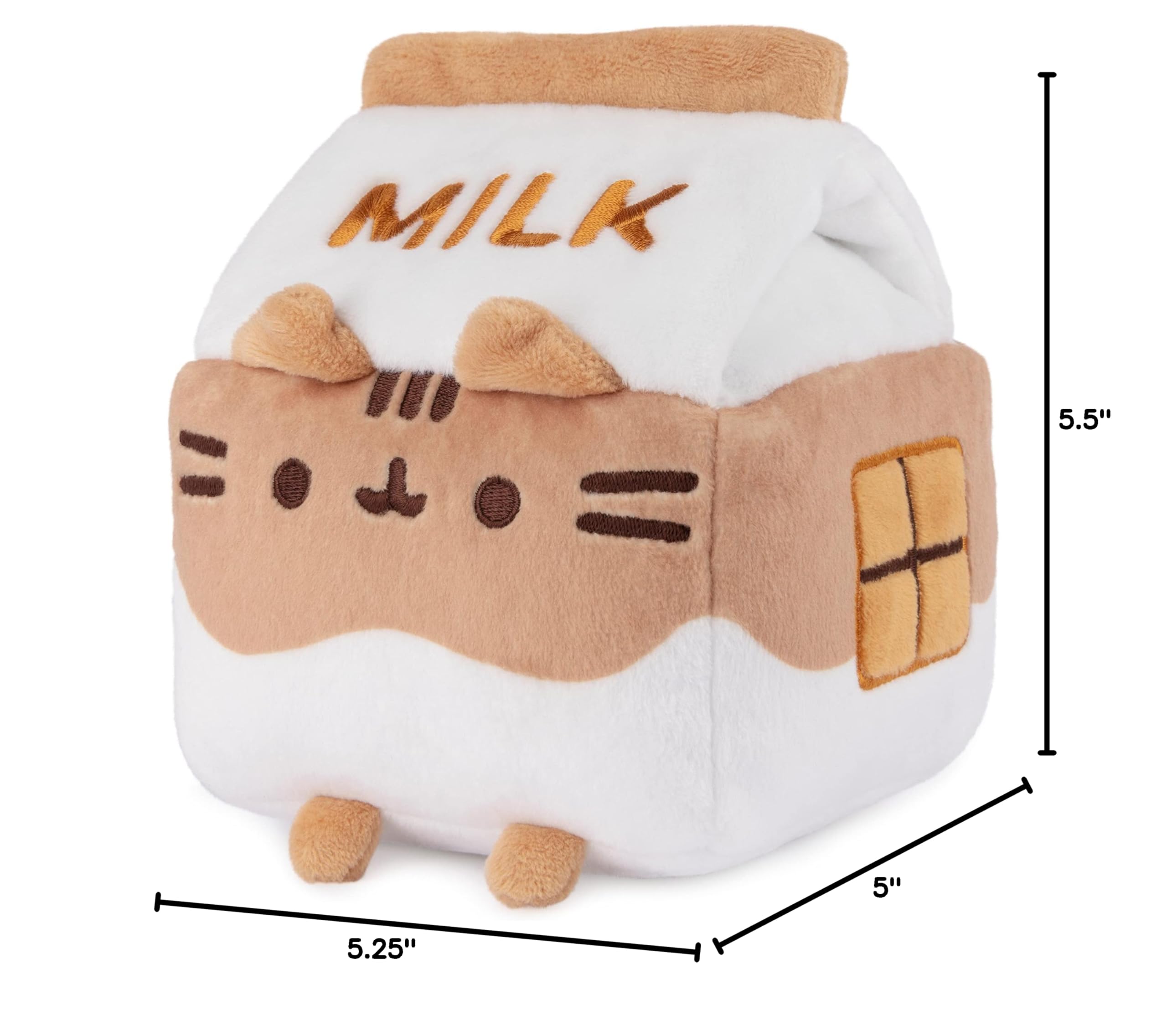 GUND Pusheen  Plush Cat Stuffed Animal for Ages 8 and Up, Green/Pink, 6”