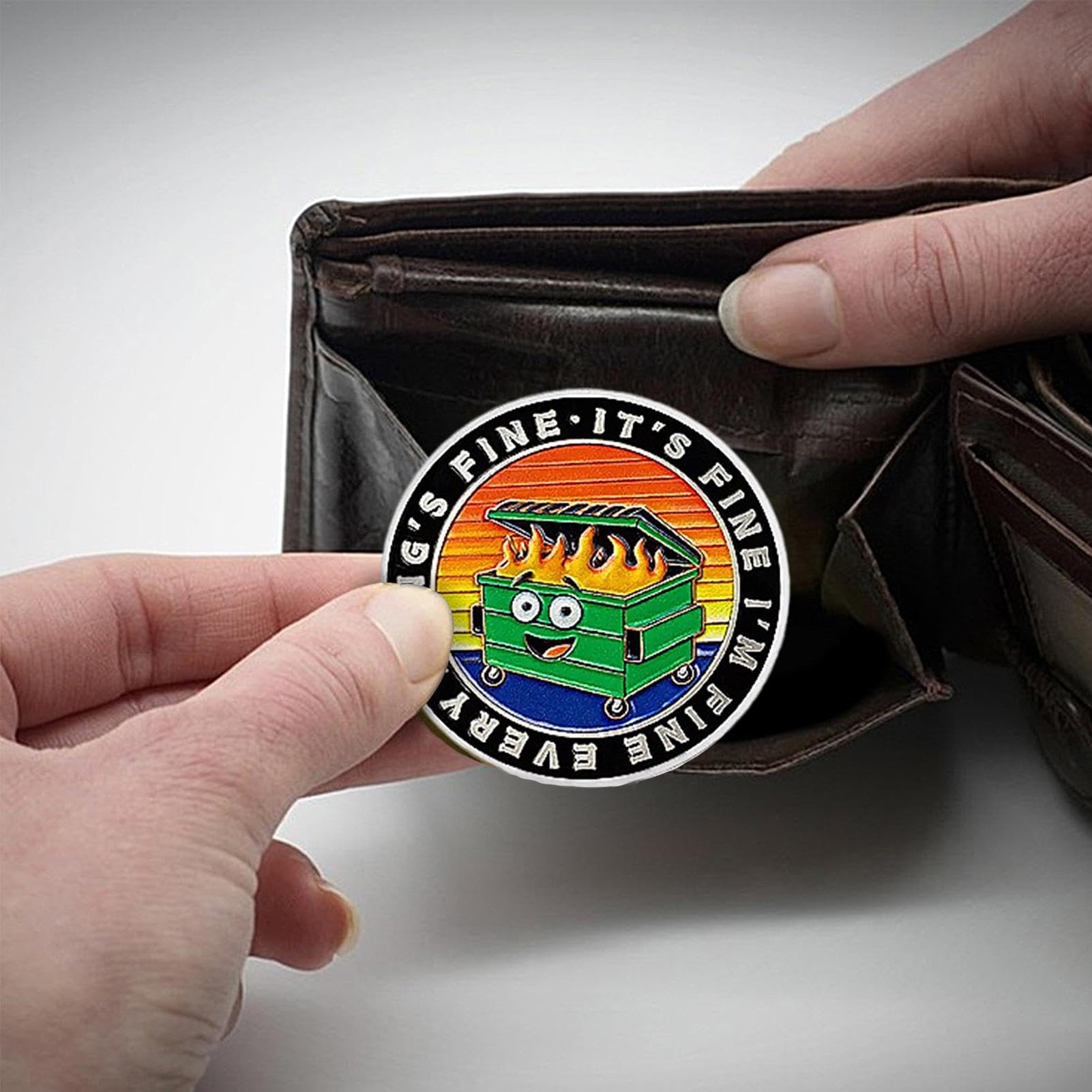 Challenge Coin - kolekcjonerska moneta | Motivational Coin | Fire Challenge Coin With Custom Engraving Fun Limited Cute Fire Challenge Coin Fire Challenge Coin For Men & Women