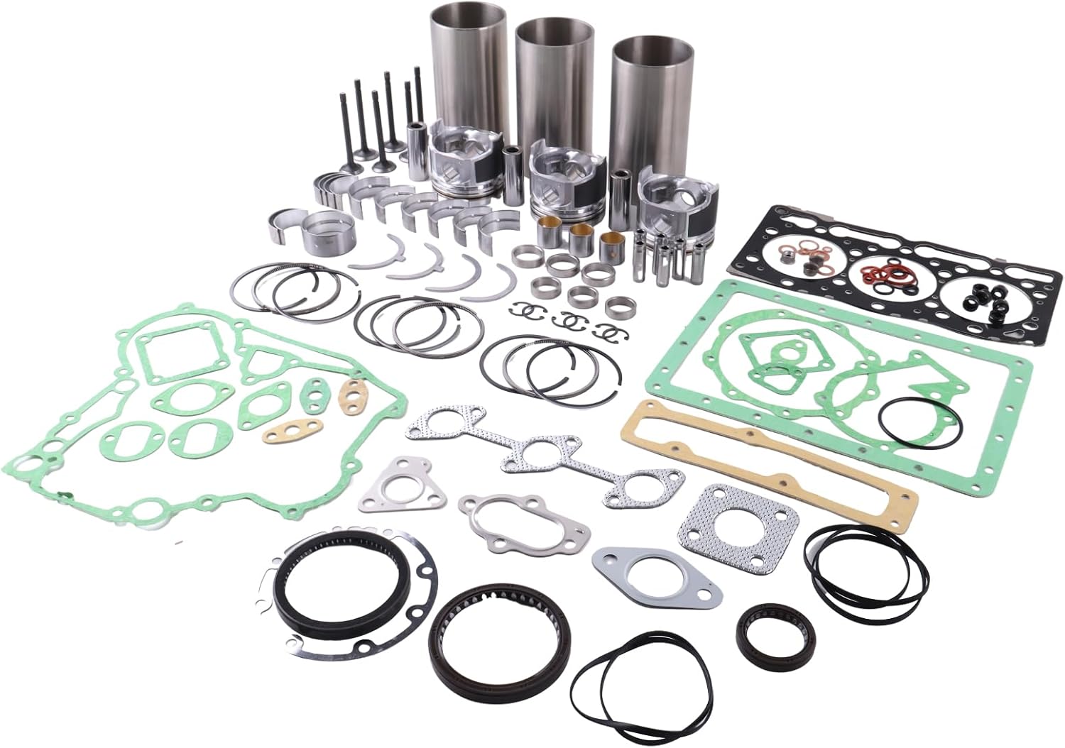 FridayParts STD D1105 Overhaul Rebuild Kit Compatible for Kubota D1105 Engine U25S KX41-2S KX41-2 KX61-2S KX41H Excavator Replacement