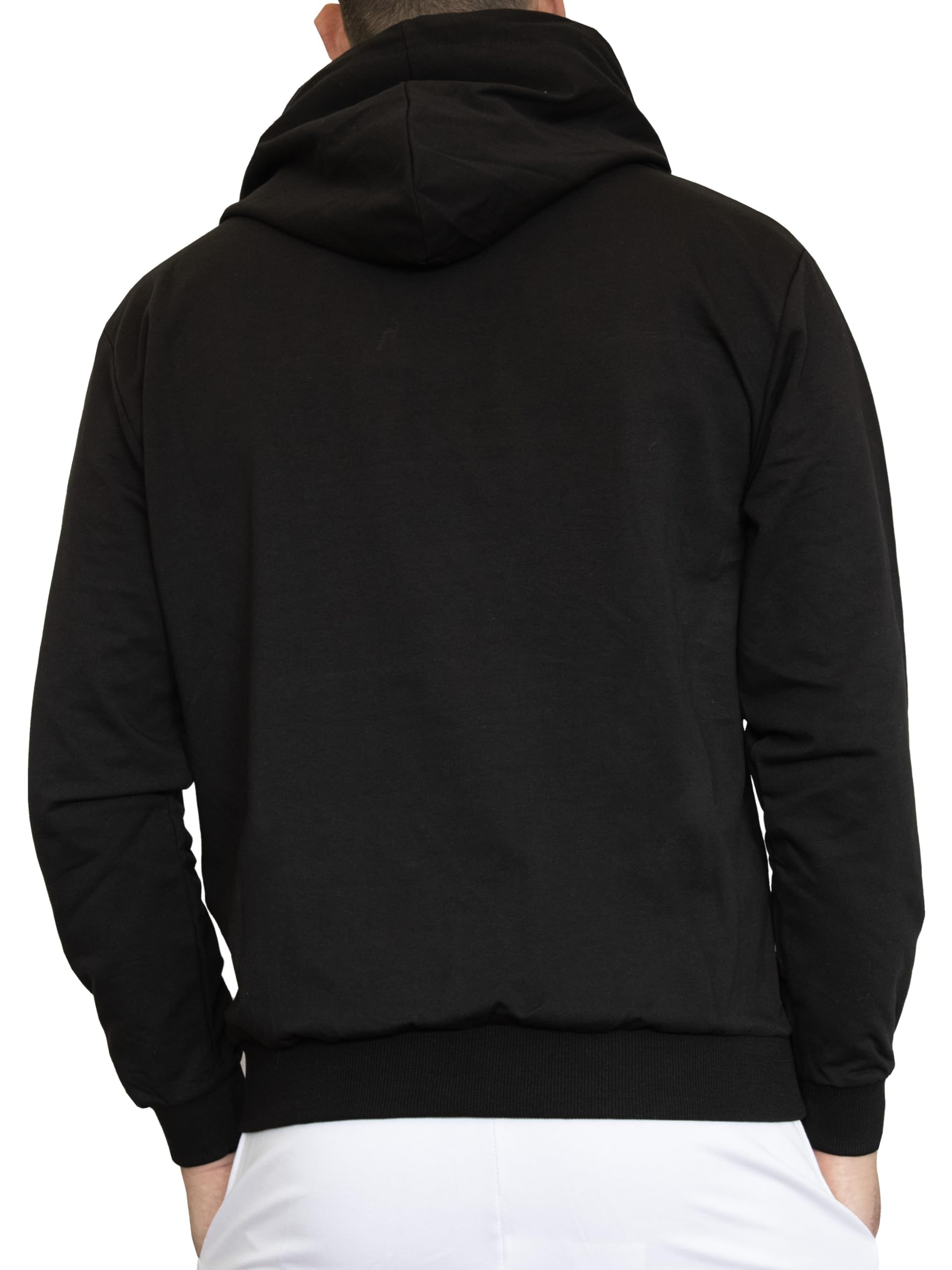 Lekka bawełniana bluza z kapturem, przednia kieszeń typu nerka, męska bawełniana bluza dresowa, sportowa, dom, siłownia, jogging, wypoczynek