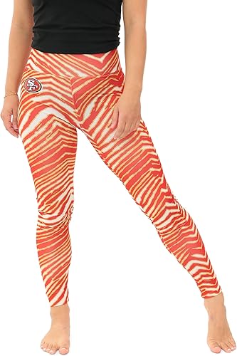 Zubaz NFL Mallas para mujer de longitud completa de cintura alta básica 1.0