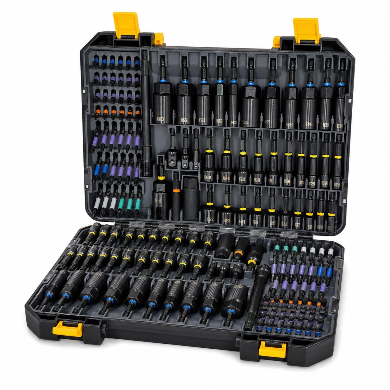 80 Piece Magnetic Impact Nut Driver Set 1/4 Inch Hex